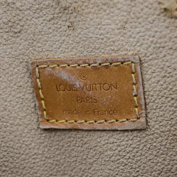 AUTHENTICITY GUARANTEED LOUIS VUITTON Logo Sac Plat Hand Tote Bag Monogram - Picture 13 of 14